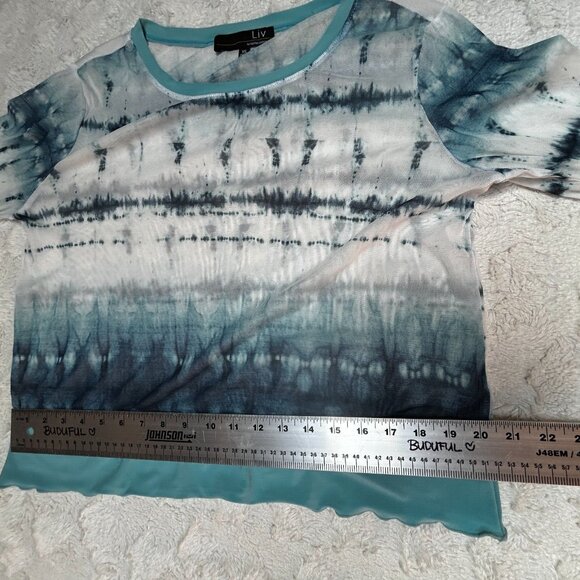 Liv by Habitat Women's Knit Tie Dye Multicolor Sweater Top Size XS Long Sleeve - Picture 8 of 9